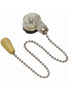 Выключатель с цепочкой и деревянной ручкой для бра Rexant 270мм хром, 3А 220V блистер фото Выключатель с цепочкой и деревянной ручкой для бра Rexant 270мм хром, 3А 220V блистер картинка